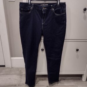 Women's Michael Kors Dark Wash Izzy Skinny Jeans Size 14